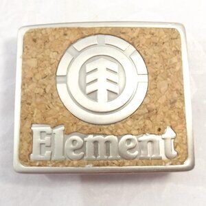 Element Skateboard Sports Logo Cork Belt Buckle